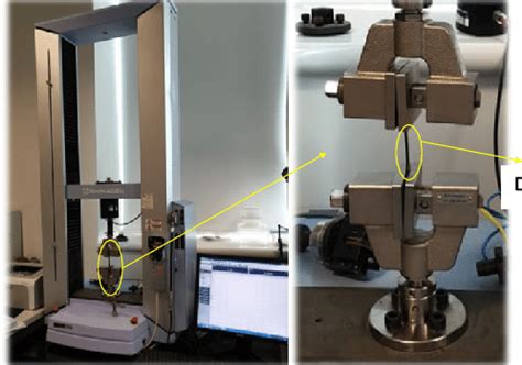 tensile testing dumbell sample